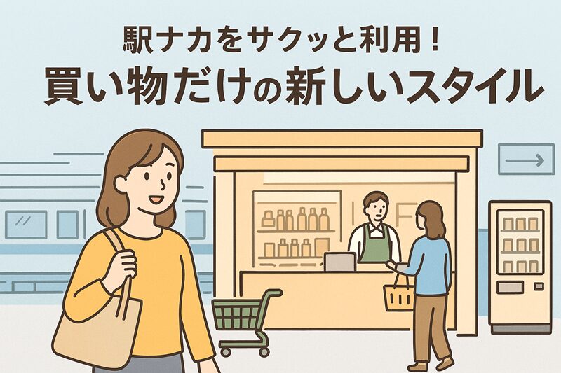 駅ナカをサクッと利用！買い物だけの新しいスタイル