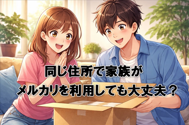 同じ住所で家族がメルカリを利用しても大丈夫？