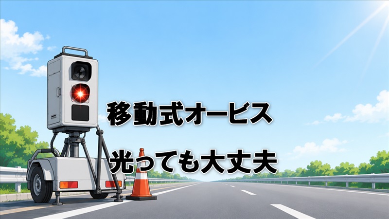 移動式オービス光っても大丈夫？