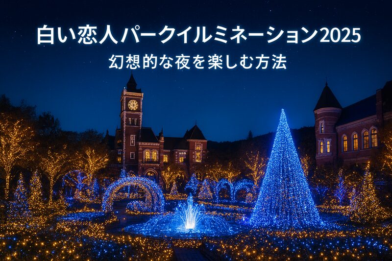 白い恋人パークイルミネーション2025！幻想的な夜を楽しむ方法