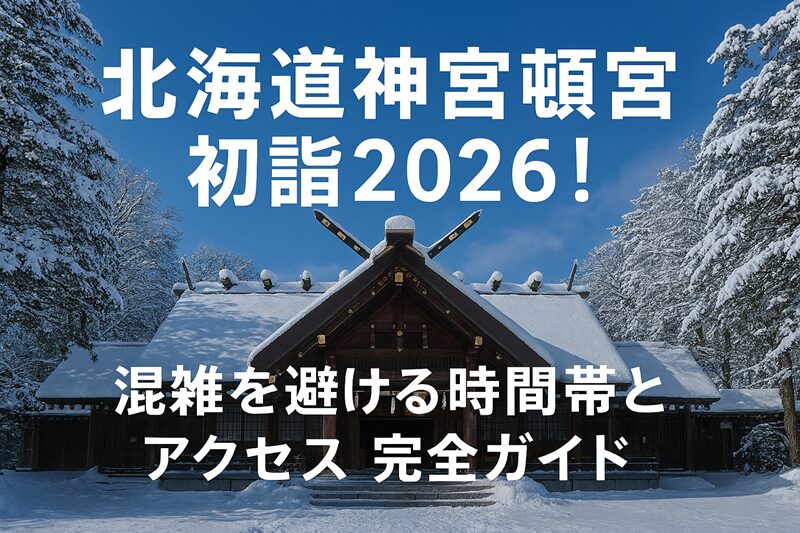 北海道神宮頓宮初詣2026！混雑を避ける時間帯とアクセス完全ガイド