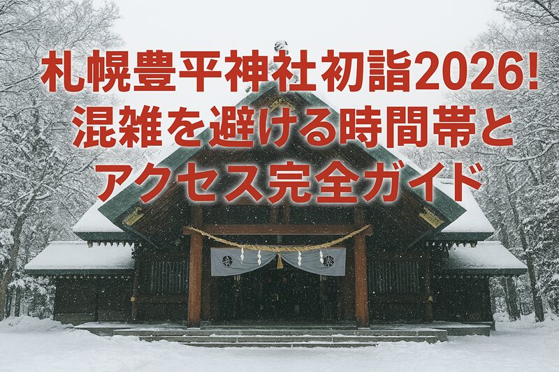 札幌豊平神社初詣2026！混雑を避ける時間帯とアクセス完全ガイド