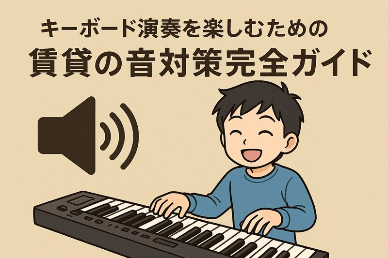 賃貸でキーボード演奏はばれる？静かに楽しむための音対策ガイド