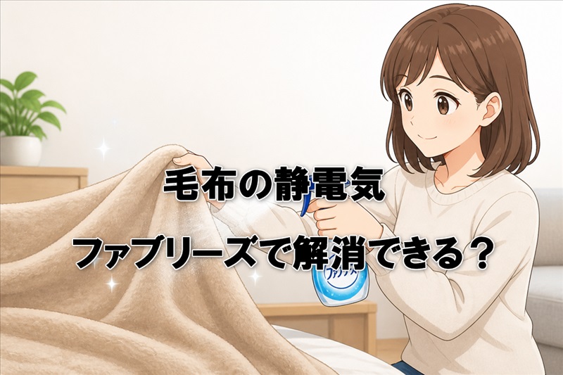 毛布の静電気はファブリーズで解消できる？