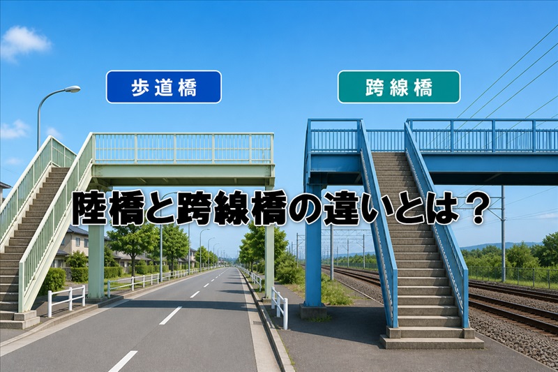 陸橋と跨線橋の違いとは？