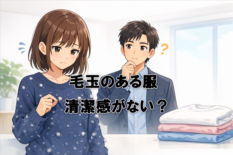 毛玉のある服は清潔感がない？