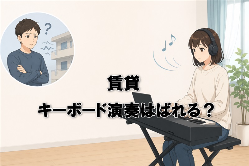 賃貸でキーボード演奏はばれる？