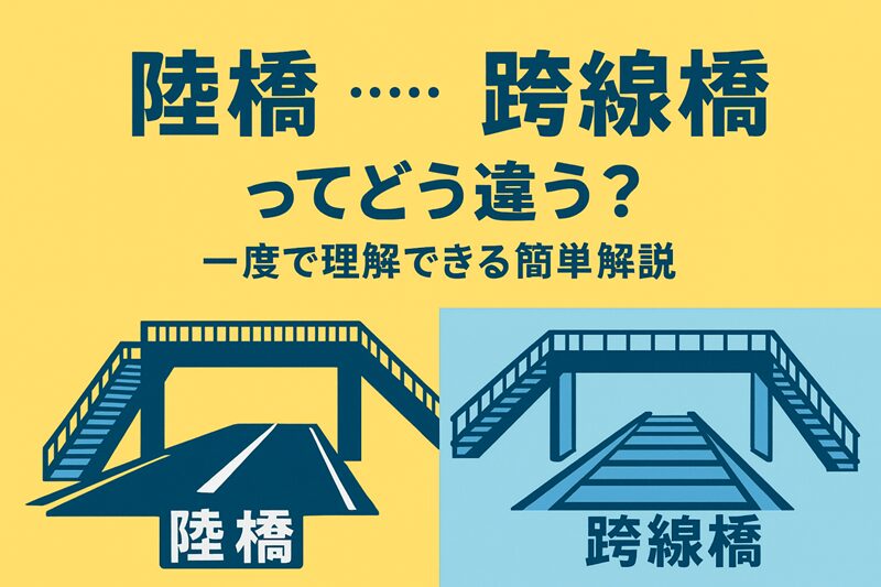 「陸橋」と「跨線橋」ってどう違う？一度で理解できる簡単解説