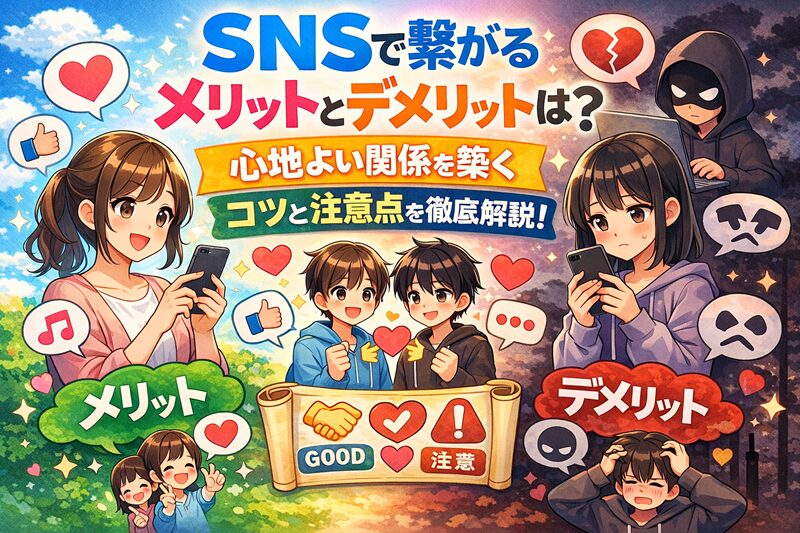 SNSで繋がるメリットとデメリットは？心地よい関係を築くコツと注意点を徹底解説