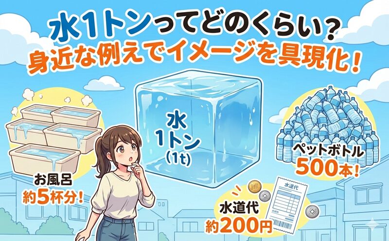 水1トンってどのくらい