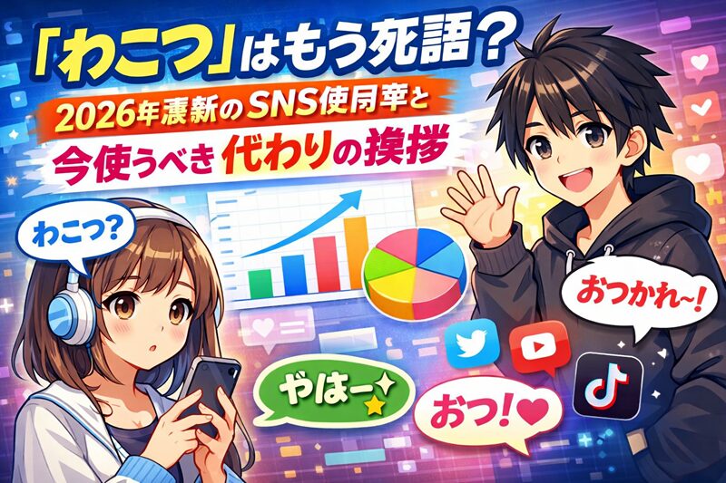 「わこつ」はもう死語？2026年最新のSNS使用率と、今使うべき代わりの挨拶