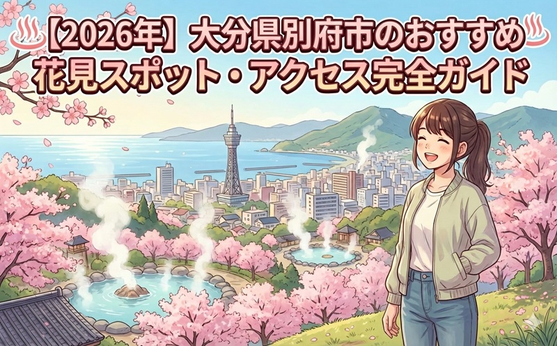 【2026年】大分県別府市のおすすめ花見スポット・