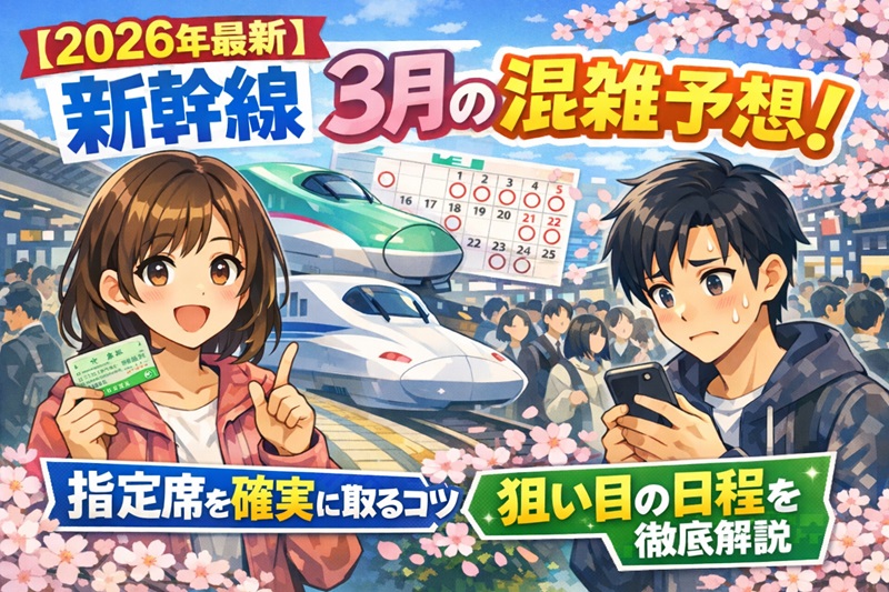 新幹線3月の混雑予想