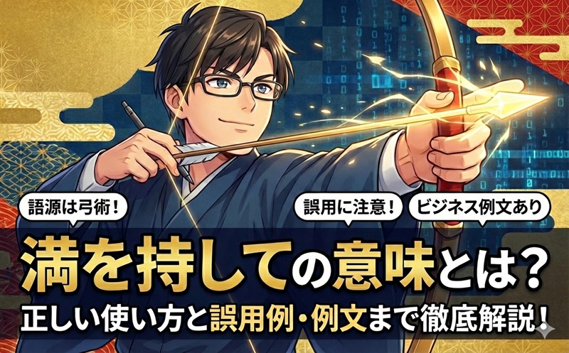 満を持しての意味とは