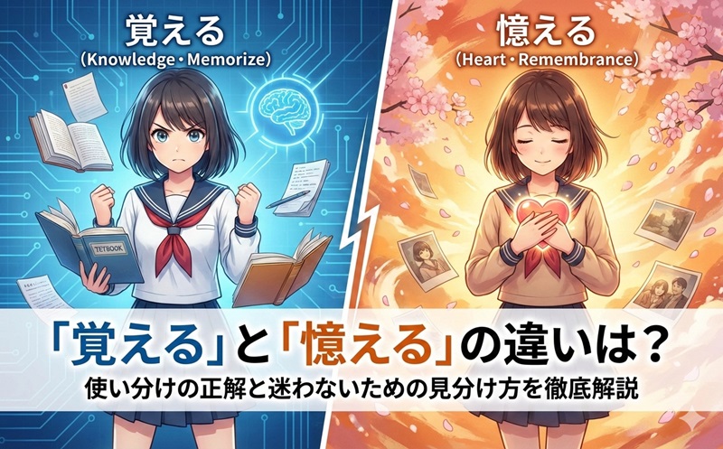 「覚える」と「憶える」の違いは