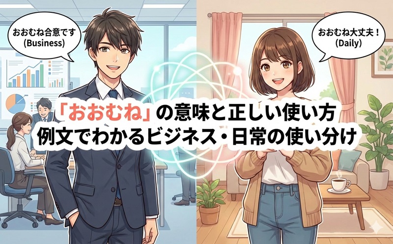 「おおむね」の意味と正しい使い方