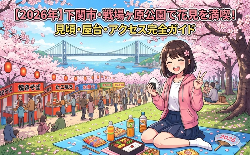 【2026年】下関市・戦場ヶ原公園で花見を満喫！