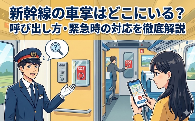 新幹線の車掌はどこにいる