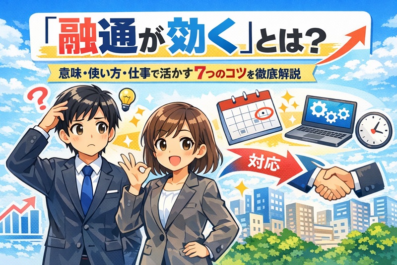 「融通が効く」とは