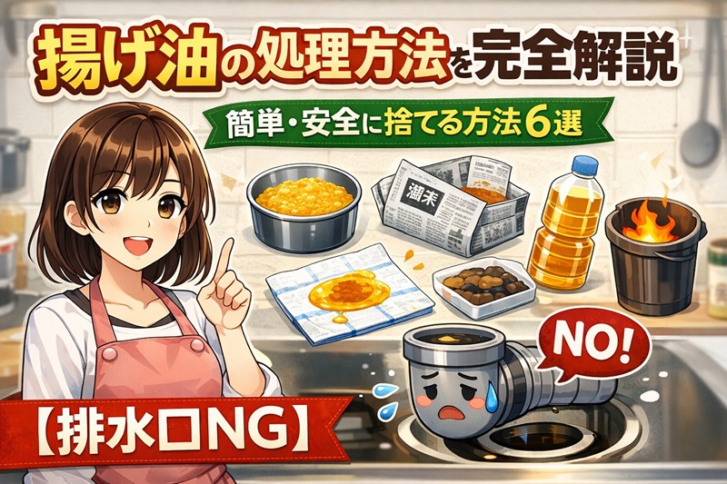 揚げ油の処理方法を完全解説