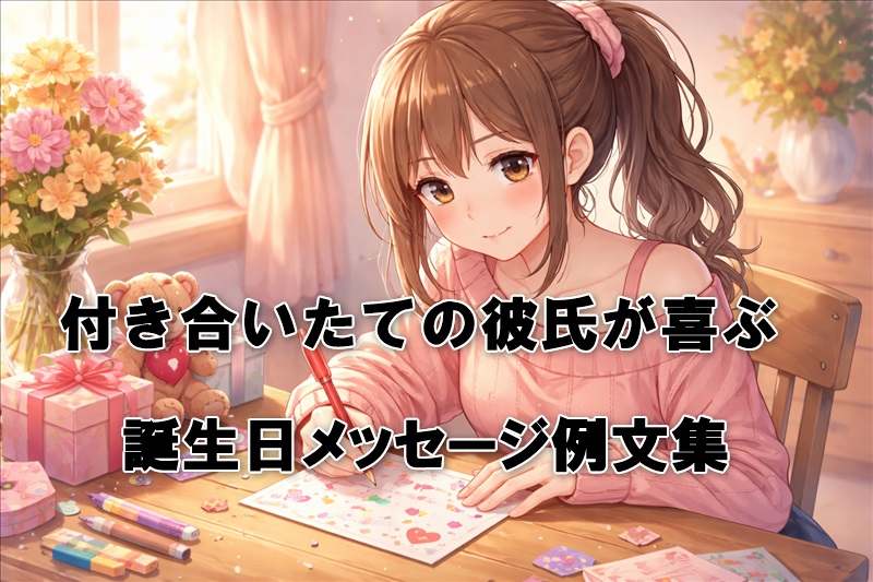 付き合いたての彼氏が喜ぶ誕生日メッセージ例文集