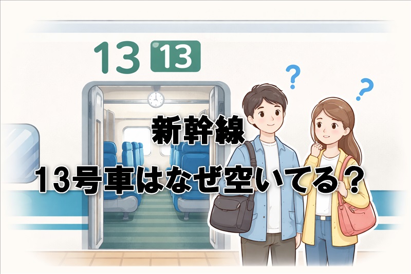 新幹線の13号車はなぜ空いてる？