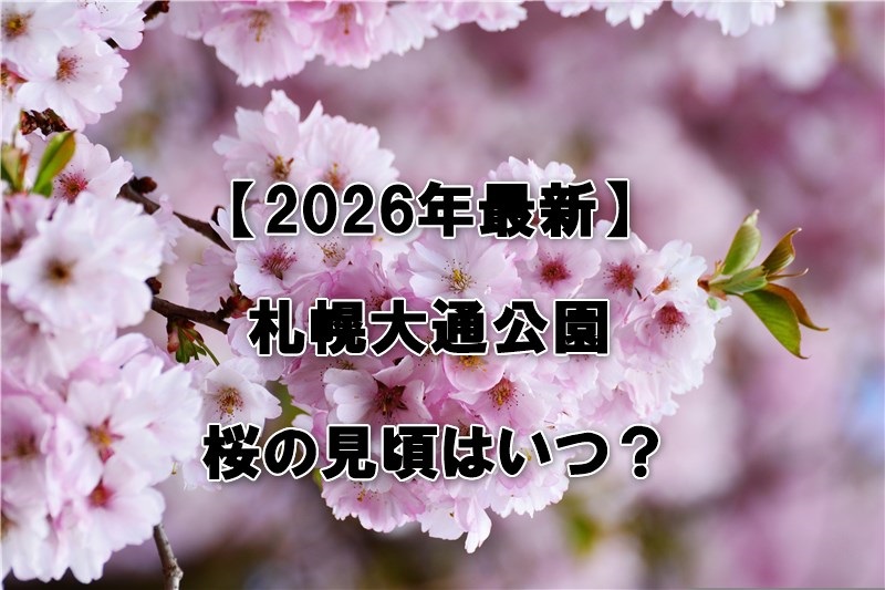 札幌大通公園桜の見頃はいつ？