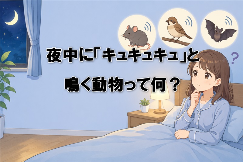 夜中に「キュキュキュ」と鳴く動物って何？