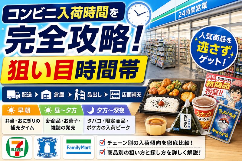 コンビニ入荷時間を完全攻略